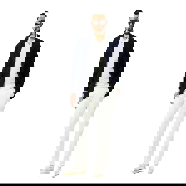 Lacoste Mens Paris Open Collar Classic Polo Shirt - White - 