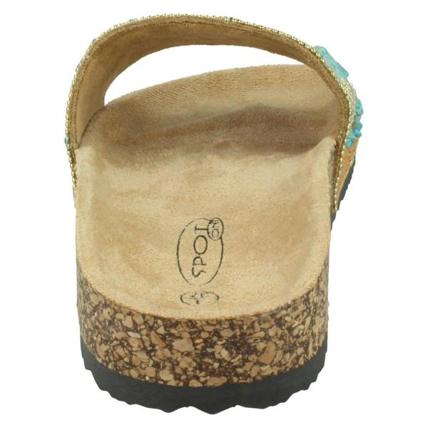Spot On Ladies Spot On Beaded Mules F00348