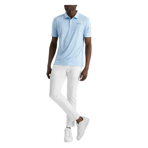 Calvin Klein Mens Performance Polo Shirt - Blue Bell - 