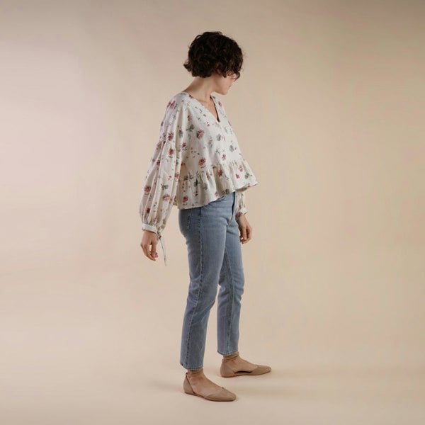 Antonia York Natacha | Linen Cropped Blouse