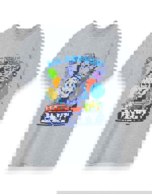 Thomas and Friends Boys Grey Let's Party Short Sleeved T-Shirt