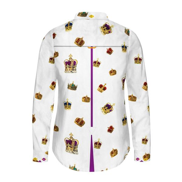 THE CROWN WOMENS PRINT SHIRT - Premium Men's Patterned Shirt by Claudio Lugli | Bold Design, Tailored Fit, Best Printed Shirts