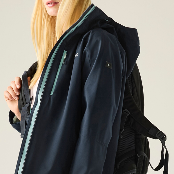 Regatta Women's Birchdale II Waterproof Jacket - Navy Blue / Icy Morn