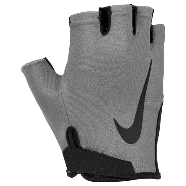 Nike Mens Gym Essential 2024 Fitness Fingerless Gloves - Grey/Black