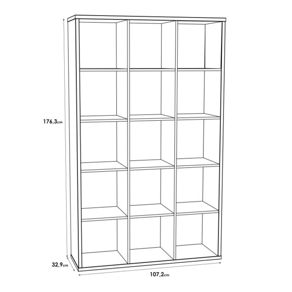 Wyld Haus Shanghai Sonoma Oak Effect 3x5 Storage Unit