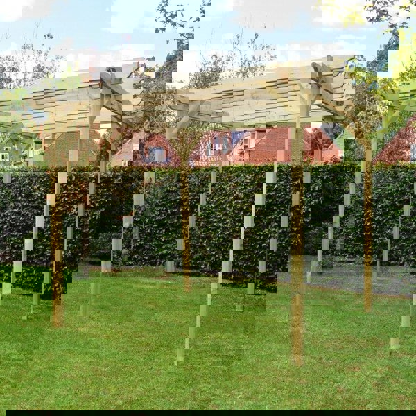 Large Size Heavy Duty Double Pergola Complete DIY Kit, Quality Tanalised Timber.