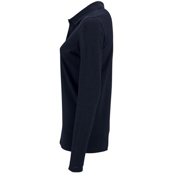 SOLS Womens/Ladies Perfect Long Sleeve Pique Polo Shirt - French Navy
