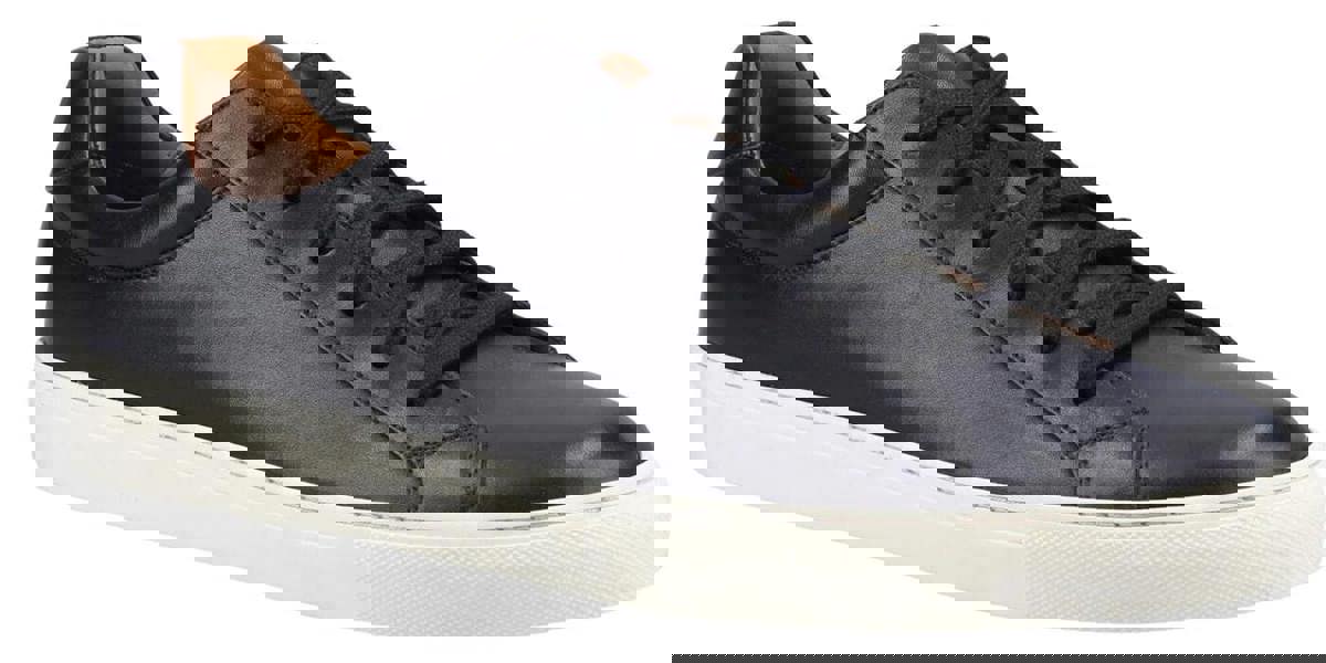 Hush Puppies Colton Mens Lace Up Casual Smart Leather Trainers