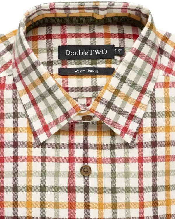 Gold Tattersall Check Warm Handle Shirt