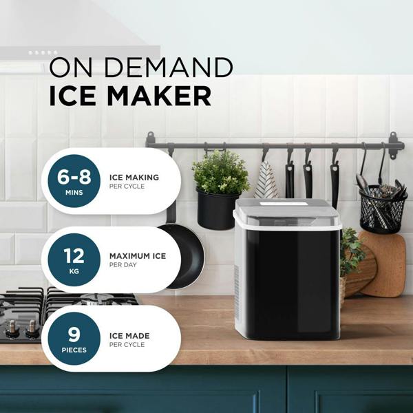 DMD Collective Countertop Ice Maker Machine with Fast Ice in 6–12 Minutes