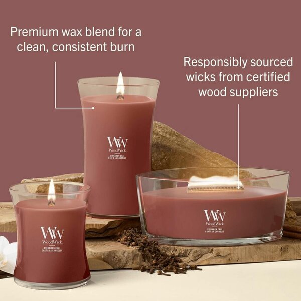 Woodwick Cinnamon Chai Large Hourglass Candle (609kg)