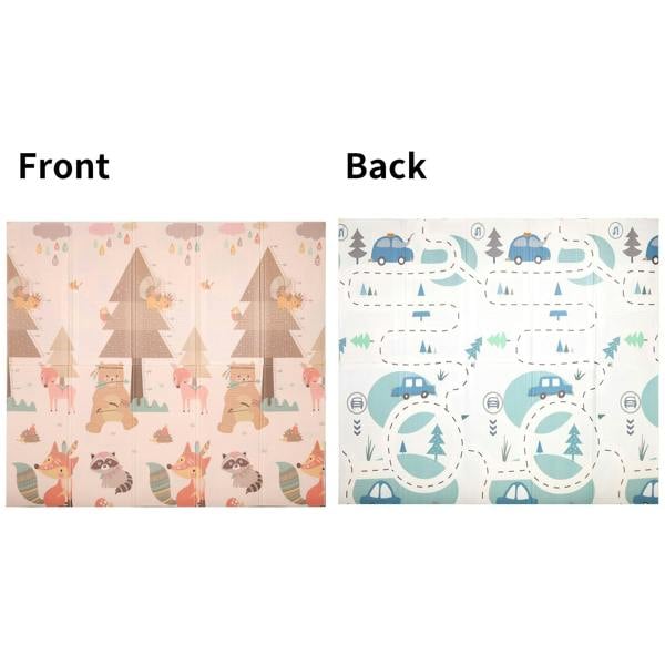 HYGRAD BUILT TO SURVIVE Baby Play Mat Baby Crawling Mat Reversible Baby Floor Mat Soft Padded Foam Foldable Portable