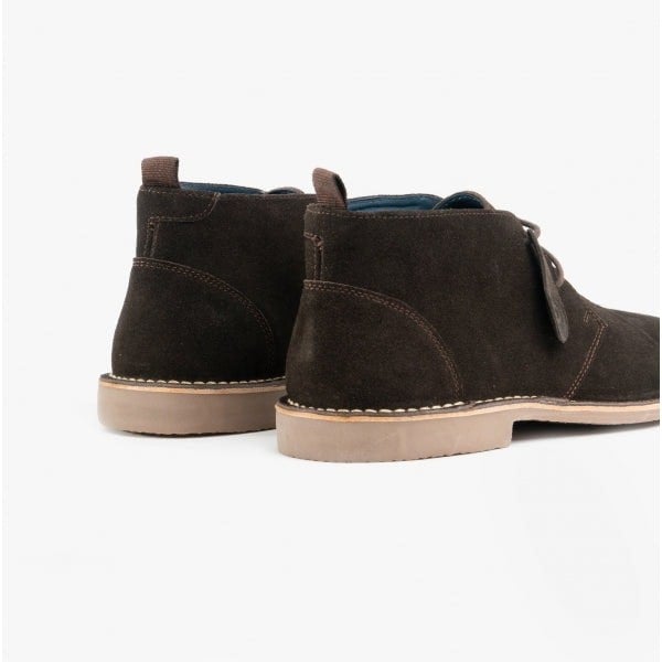 Popps VESPA Unisex Desert Boots Dark Brown