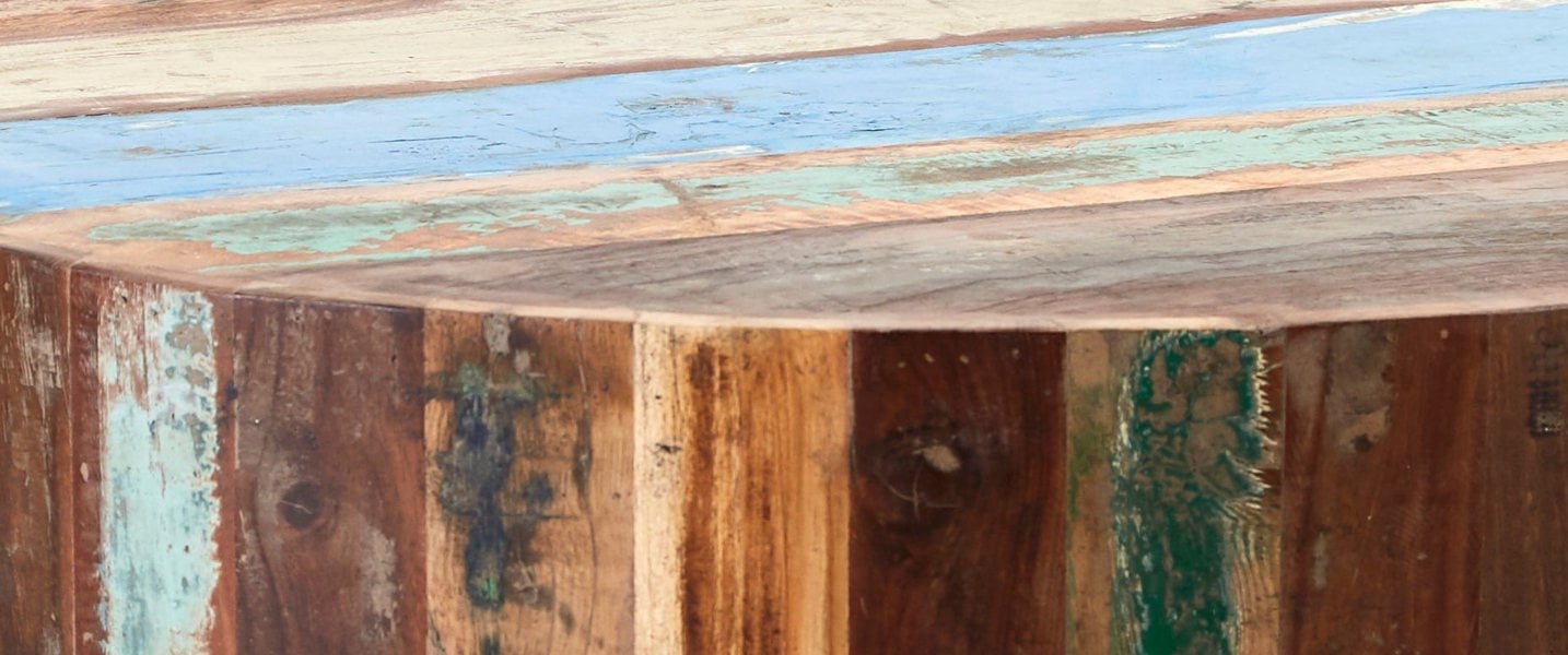 IH Design Dahila Reclaimed Boat Drum Coffee Table