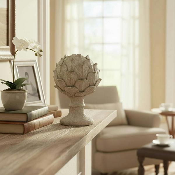 23CM RESIN FLOWER DECORATION