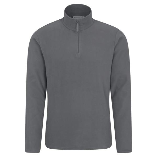 Mountain Warehouse Mens Camber II Half Zip Fleece Top - Grey - 
