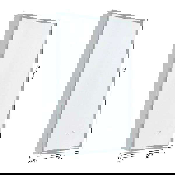 Surface Mount Frameless Single Door LED Mirror Cabinet Bathroom Mirror Cabinets Living and Home