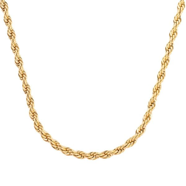 Harfi 18ct Gold Vermeil Rope Chain Necklace