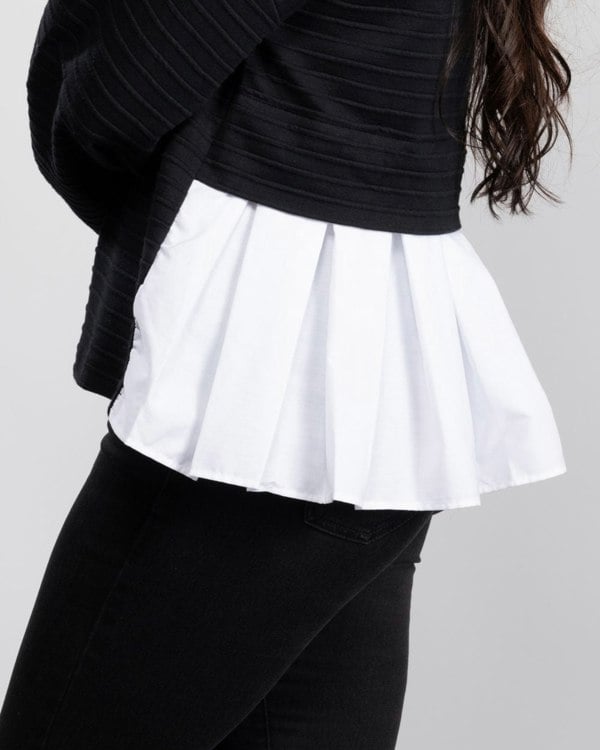 French Connection Fredia Jersey Scoop Womens Pleat Back