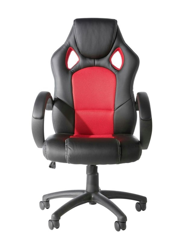 Dorel Home Daytona office chair with wheels in red / black