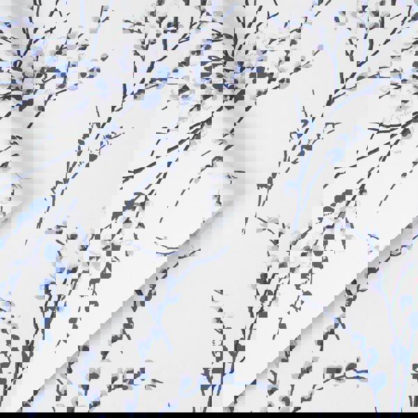 Laura Ashley Pussy Willow Wallpaper - Midnight - 10m