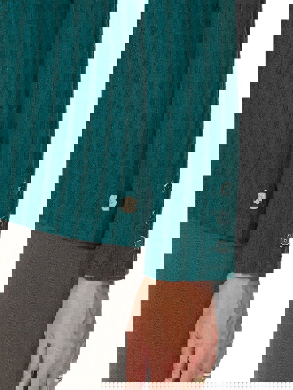 PennyPlain Cuff Detail Cowl Neck Top - Dragonfly