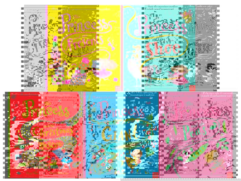 The Princess Series 5 Books Collection by Caryl Hart, Sarah Warburton (The Princess and the Peas, The Presents, The Giant, The Shoe, Christmas Rescue)