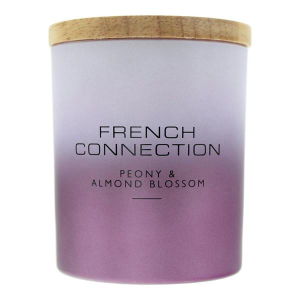 French Connection Metallic Collection Peony & Almond Blossom Candle 206g