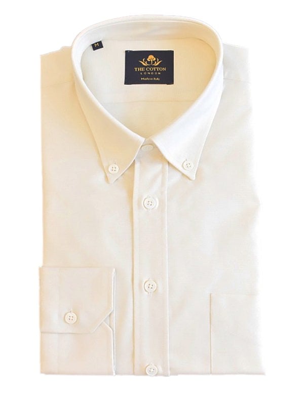 Thomas Mason Oxford Light Yellow Shirt