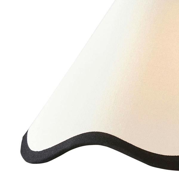 Pagazzi Lighting Ripple Shade Off White And Black 27Cm