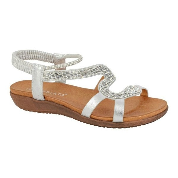 Cipriata Womens/Ladies Serpent Sandals - Silver