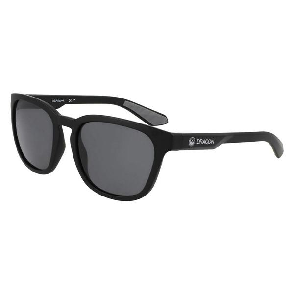 Dragon DUNE - Matte Black H2O with Polarized Lumalens Smoke Lens