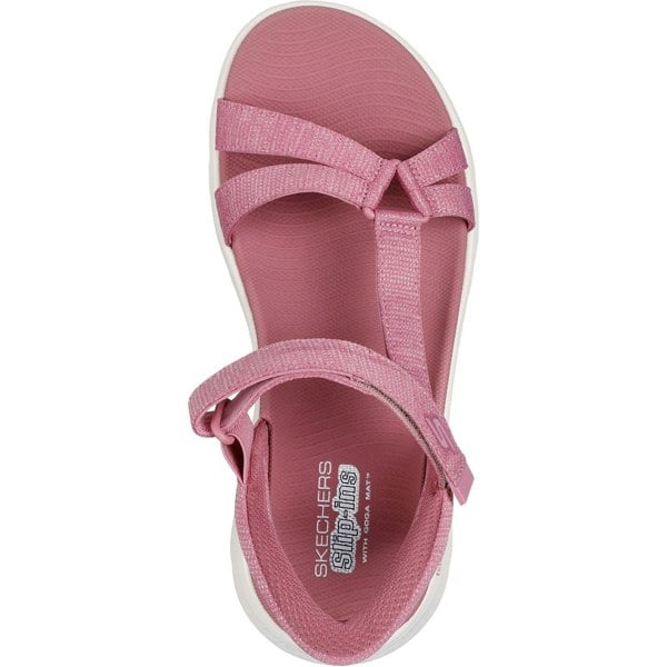 Skechers GO WALK Flex Illuminate Textile Women's Mauve Sandals