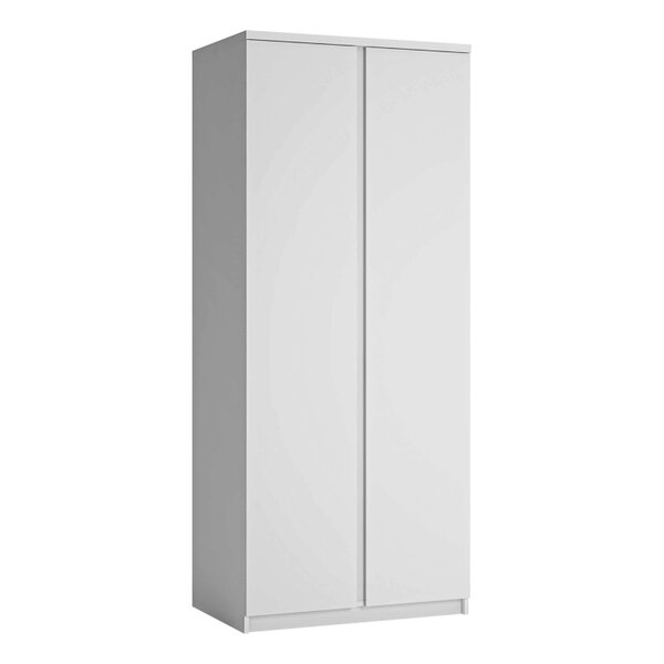 Wyld Haus Hemingway White Wooden 2 Door Bedroom Wardrobe