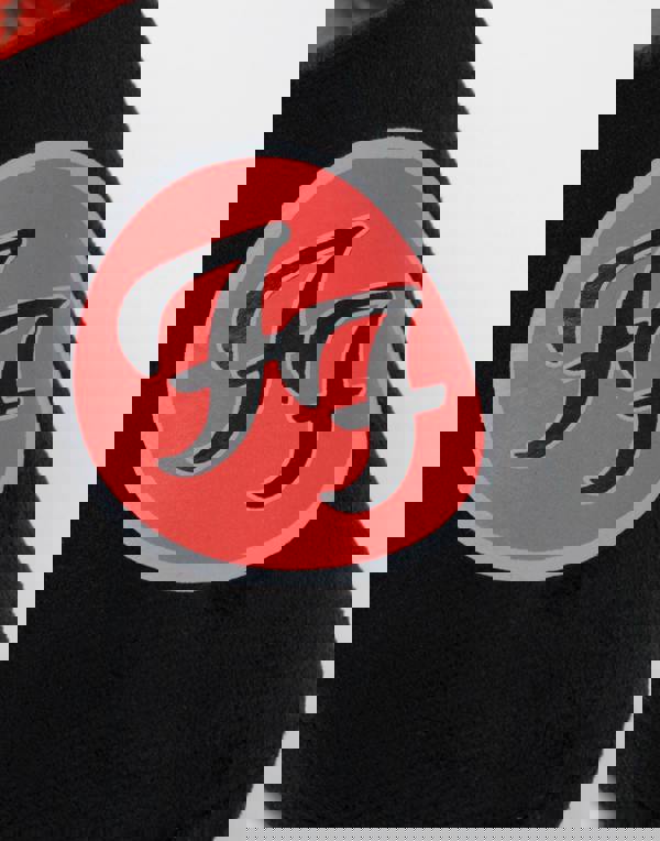 Foo Fighters Mens Black Logo Mule Slippers