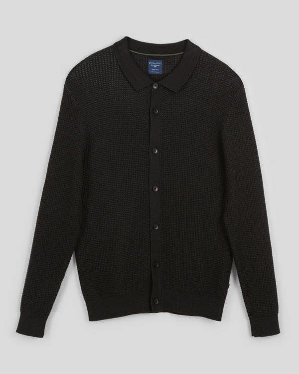 Steel & Jelly Textured Knitted Overshirt