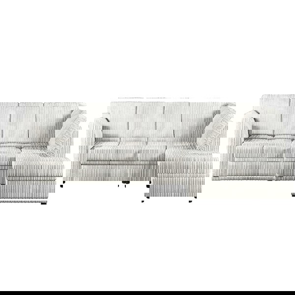 Furnishings For Less Luxor Full Cord Fabric 5 Seater Corner Sofa Full Back