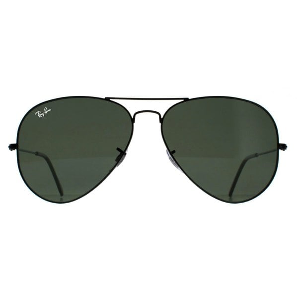 Ray-Ban Sunglasses Aviator 3025 Black Green Polarized 002/58 62mm