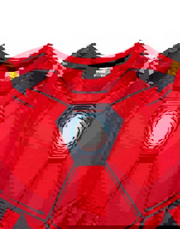 Disney Marvel BoysRed Iron Man Costume Character Print Short Sleeve Short Leg Pyjama Set