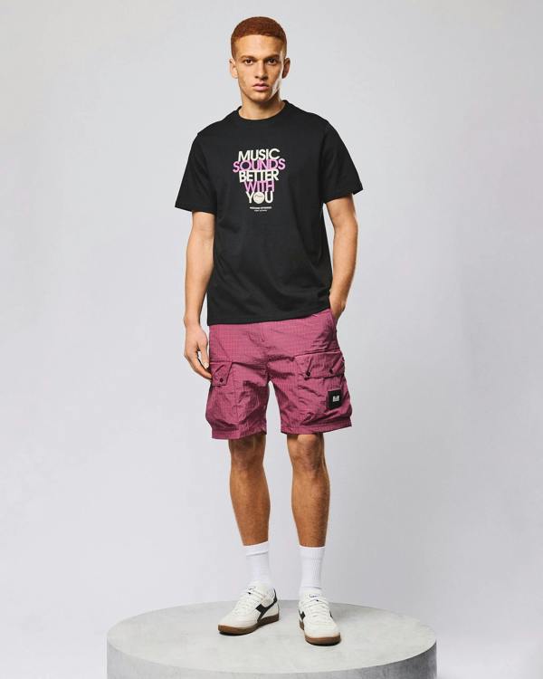 WEEKEND OFFENDER Bangalter Graphic T-Shirt - Black