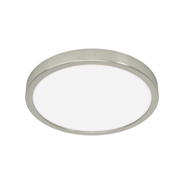 EGLO Fueva 6 Silver Steel And Plastic LED CCT Technology Flush Ceiling Light