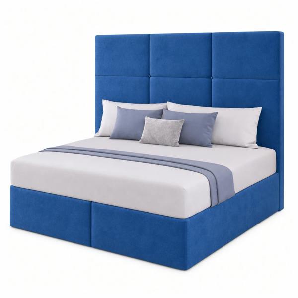 Great British Beds Habour Divan Bed - Blue Plush