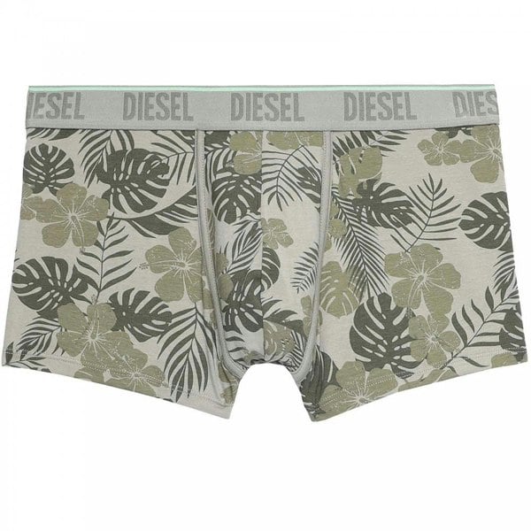 Diesel Umbx-Damien Cotton Stretch Trunk, Tropical Print/Green