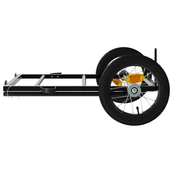 Berkfield Bike Cargo Trailer Black 122x53x28 cm Iron