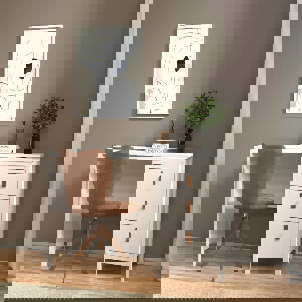 Furniture To Go Barcelona Desk 3 drawers White