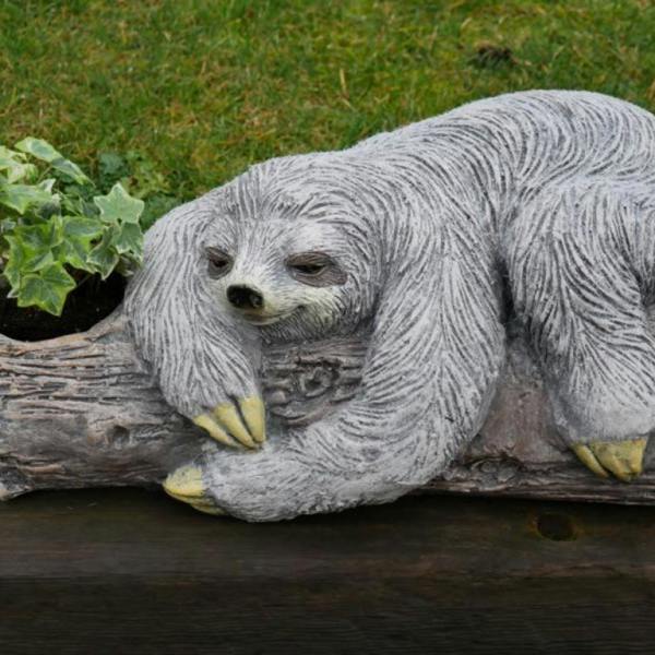 Adorable Lazy Sloth Planter Pot Garden Ornament