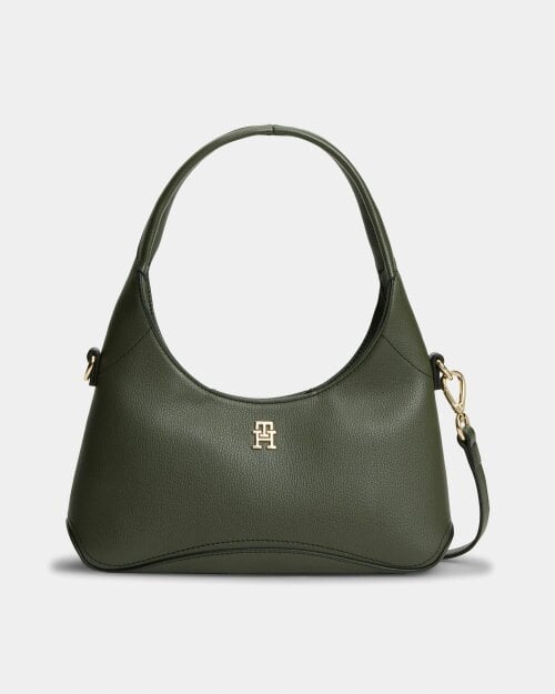Tommy Hilfiger TH Everyday Womens Mini Hobo Bag - Dark Olive