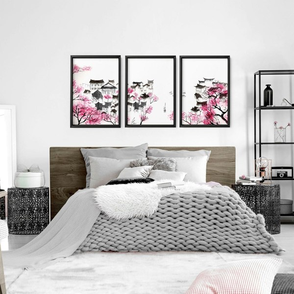 Modern Japanese Art | Set of 3 wall art prints