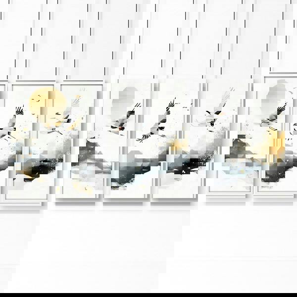 Art For Huge Wall | Set of 3 Asian Inspired Wall art Prints