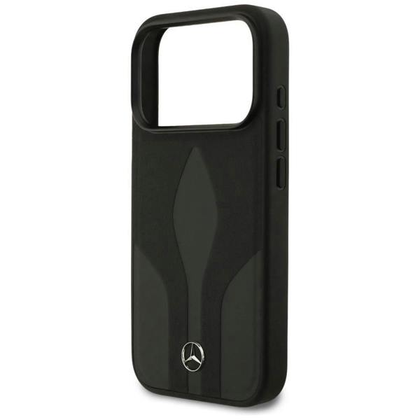 Mercedes Leather The Move Case with MagSafe for iPhone 17 Pro 6.3" Black - MEHMP17L25ROLAUK